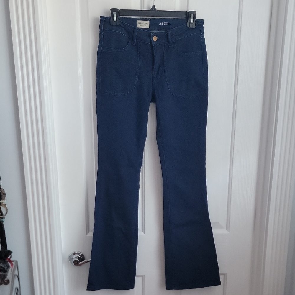Pilcro Indigo Denim Jeans Flare Anthropologie Size 26